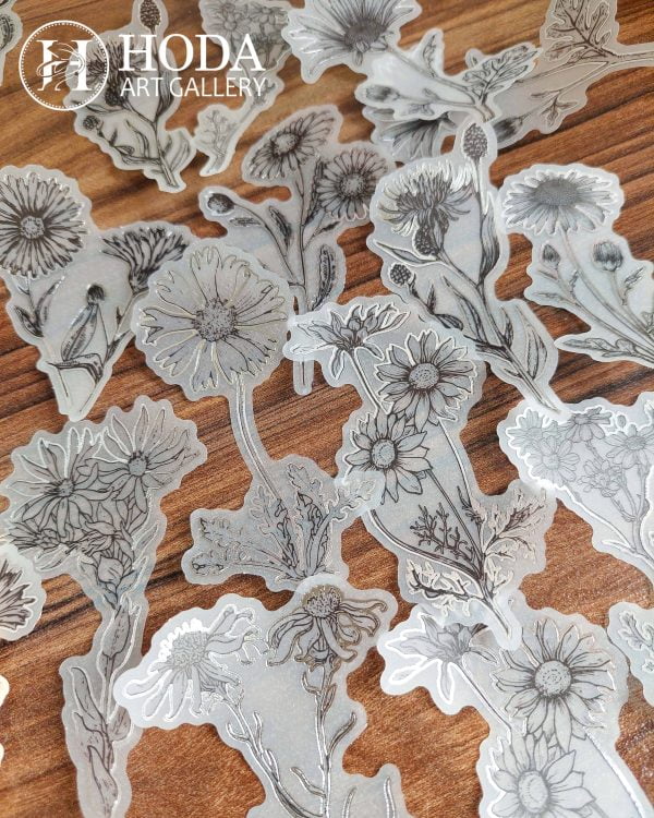 استیکر نیمه شفاف با حاشیه نقره کوب - Image 4