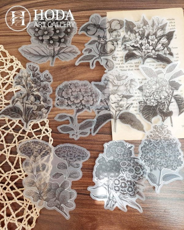 استیکر نیمه شفاف با حاشیه نقره کوب - Image 5