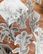 استیکر نیمه شفاف با حاشیه نقره کوب - تصویر 6