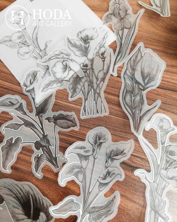 استیکر نیمه شفاف با حاشیه نقره کوب - Image 6