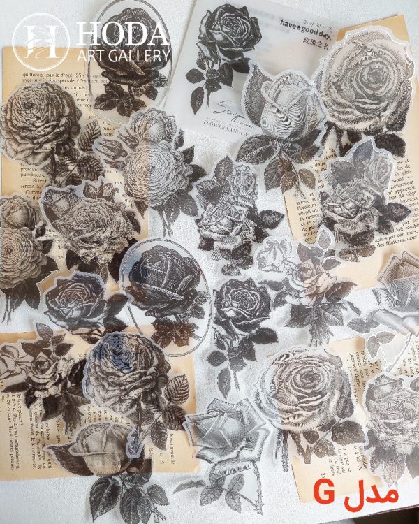 استیکر نیمه شفاف با حاشیه نقره کوب - Image 12