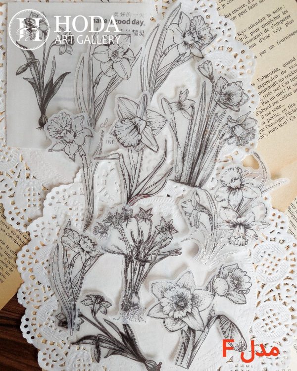 استیکر نیمه شفاف با حاشیه نقره کوب - Image 11