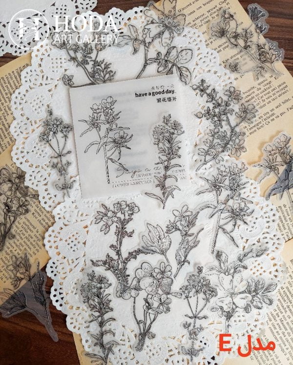 استیکر نیمه شفاف با حاشیه نقره کوب - Image 10