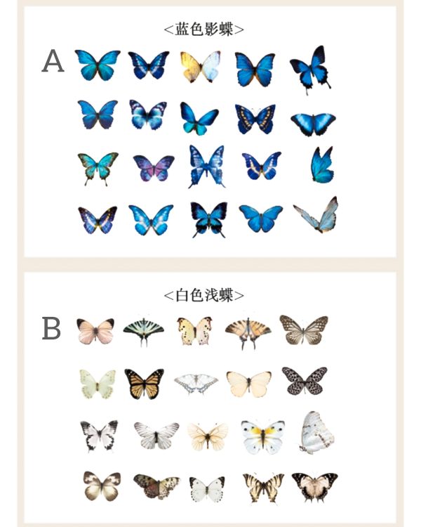 استیکر پروانه سایز کوچک - Image 4