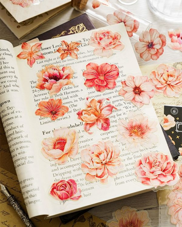 استیکر گلهای بهاری با تزئین هولوگرامی - Image 3