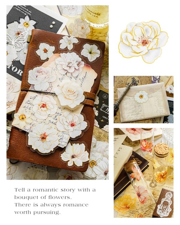 استیکر گلهای بهاری با تزئین هولوگرامی - Image 4