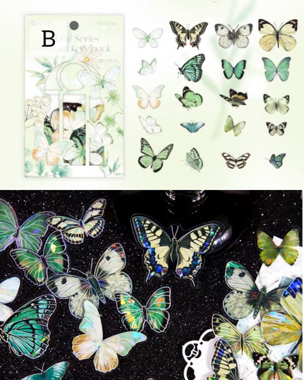 پروانه شفاف نقره کوب کریستالی - Image 5