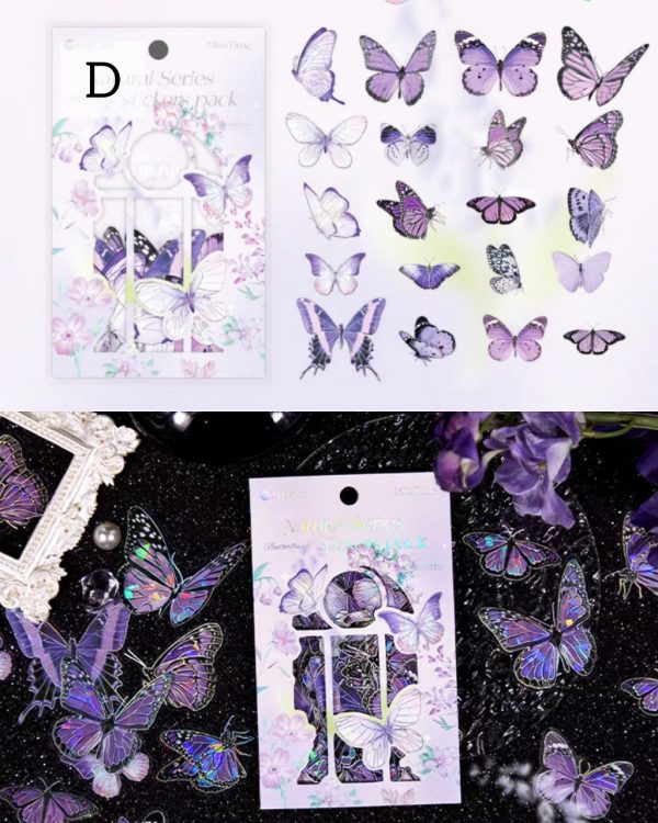 پروانه شفاف نقره کوب کریستالی - Image 7