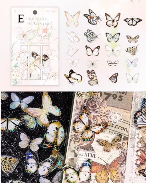 پروانه شفاف نقره کوب کریستالی - Image 8