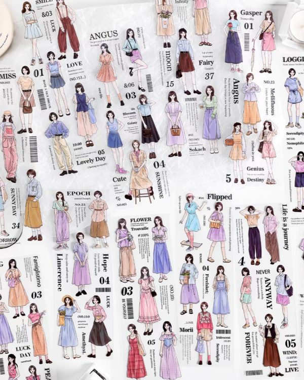 استیکر دختر نواری Beautiful Life - Image 2