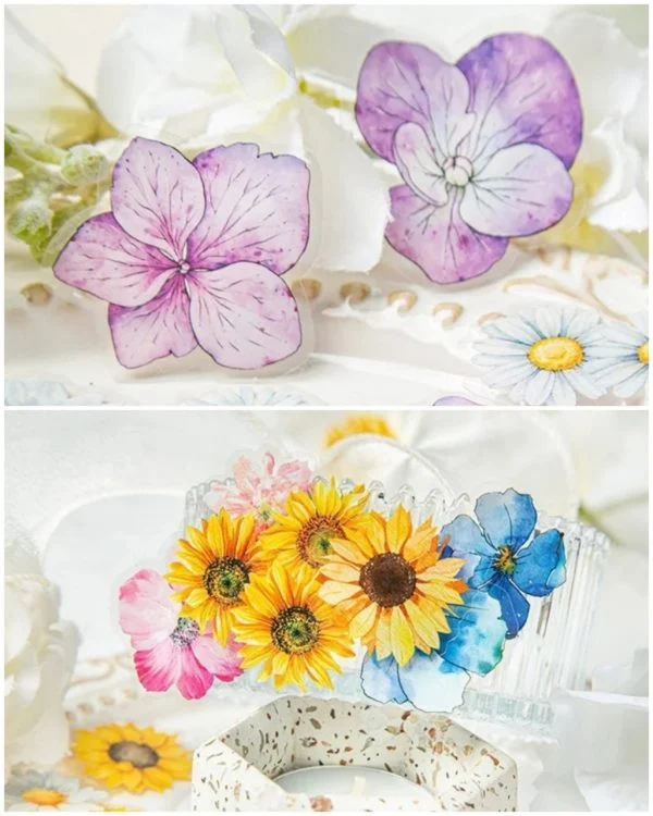 استیکر شفاف Blooming Flowers - تصویر 4