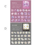 استیکر شفاف Blooming Flowers - تصویر 10