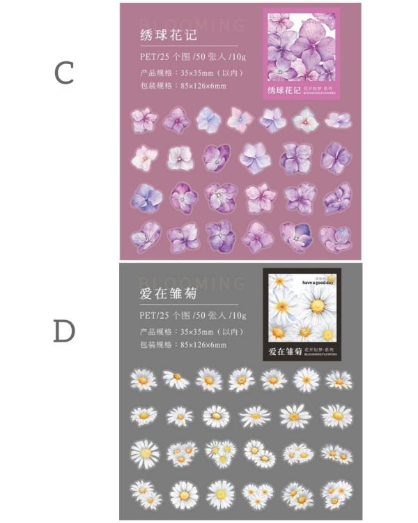 استیکر شفاف Blooming Flowers - Image 10