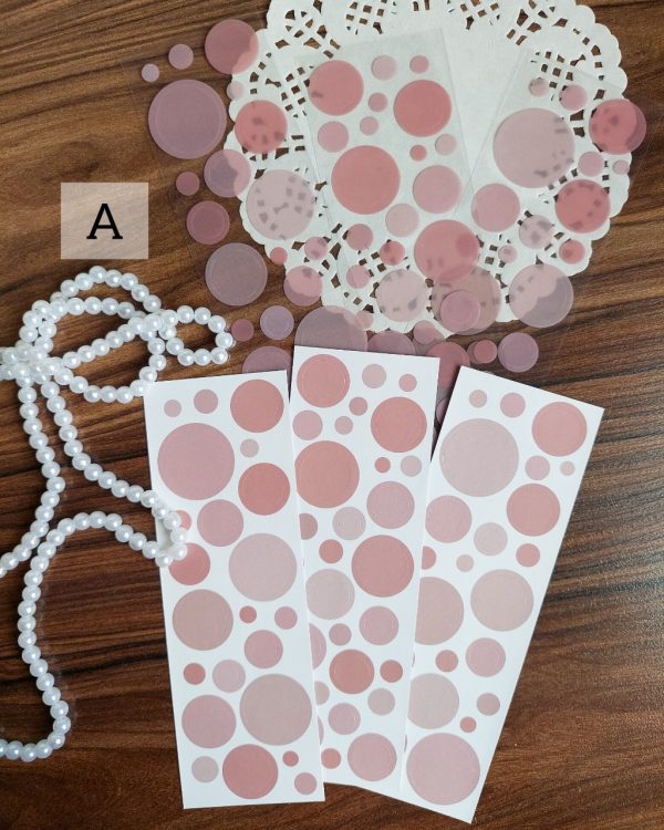 استیکر دایره ای با دو جنس مختلف - Image 4