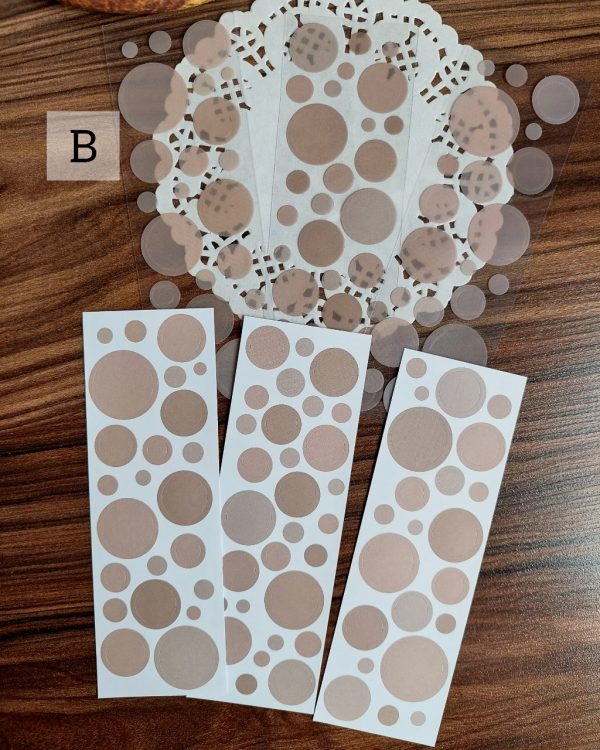 استیکر دایره ای با دو جنس مختلف - Image 5