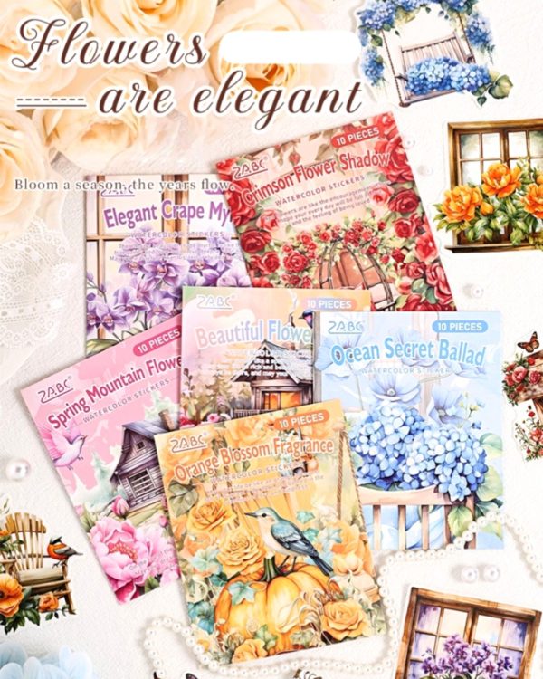 استیکر The flowers are beautiful - Image 2