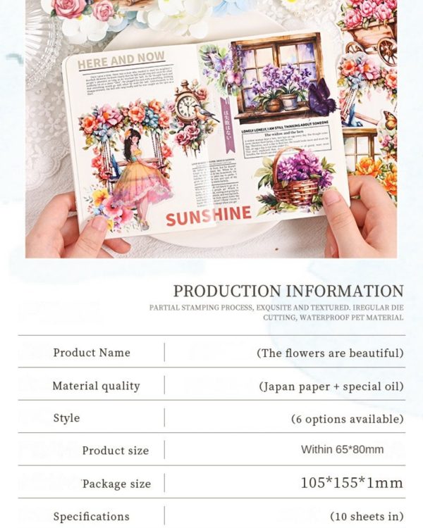 استیکر The flowers are beautiful - Image 13