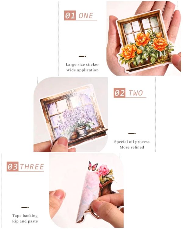 استیکر The flowers are beautiful - Image 6