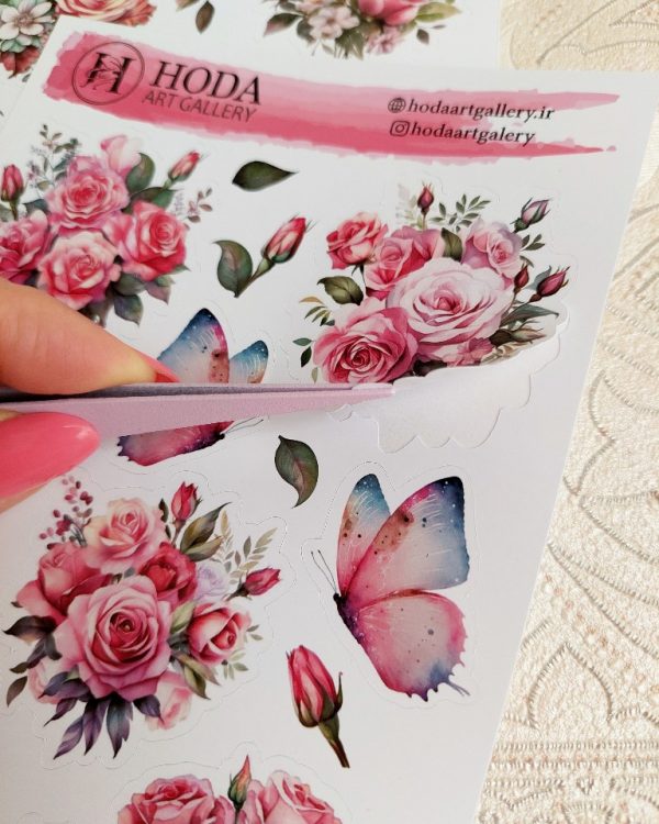 استیکر Peach Roses - Image 4