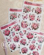 استیکر Peach Roses