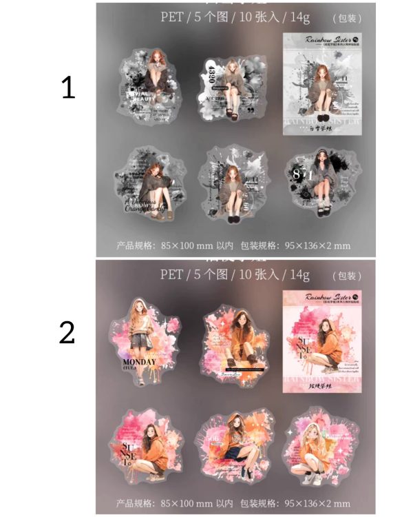 استیکر میکس آرت Rainbow sisters - Image 9