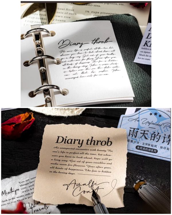 استیکر ترانسفر Unfinished poem - Image 4