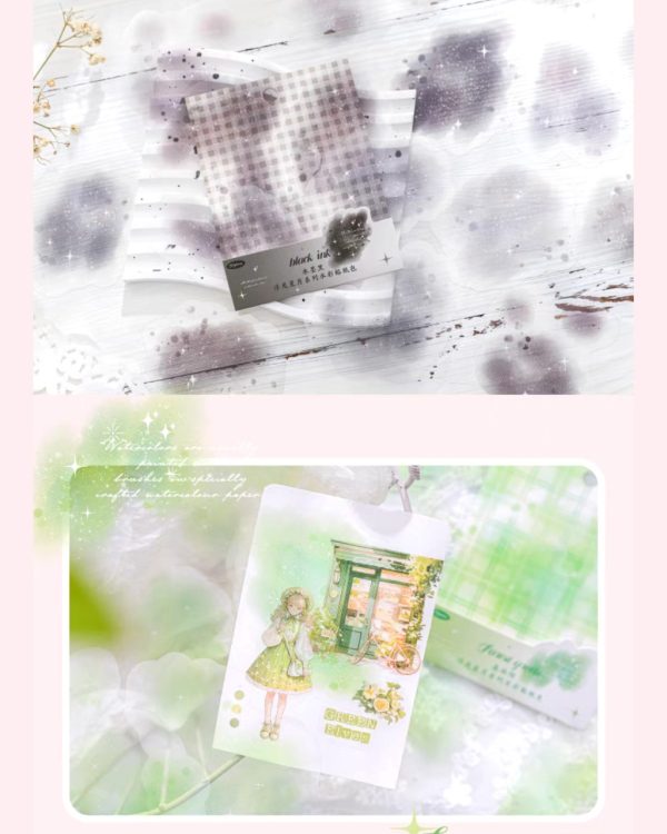 استیکر شفاف لکه های آبرنگی - Image 4