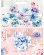 استیکر گل طلاکوب Translucen flowers - تصویر 10