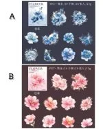 استیکر گل طلاکوب Translucen flowers - تصویر 11