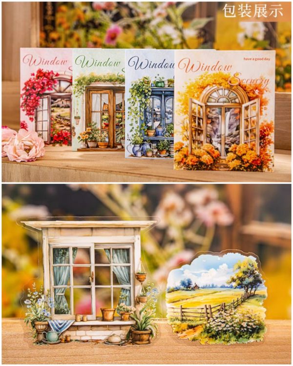 استیکر Four seasons window view - Image 2