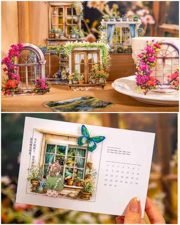 استیکر Four seasons window view - Image 4