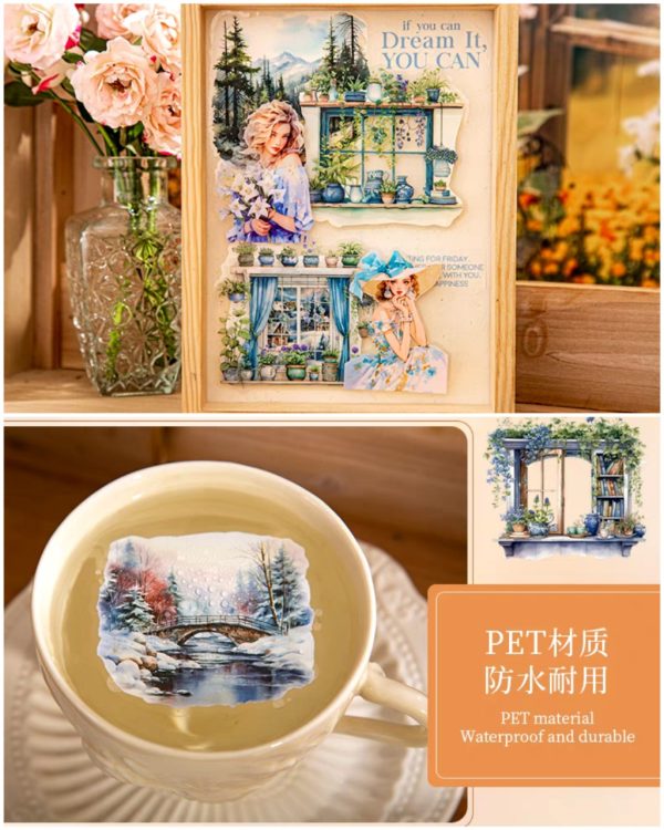 استیکر Four seasons window view - Image 7