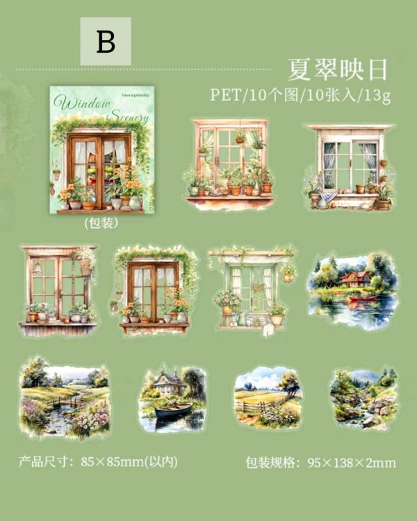 استیکر Four seasons window view - Image 9