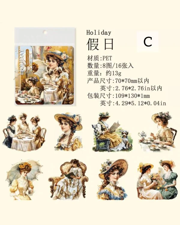 استیکر Baroque girls - تصویر 10