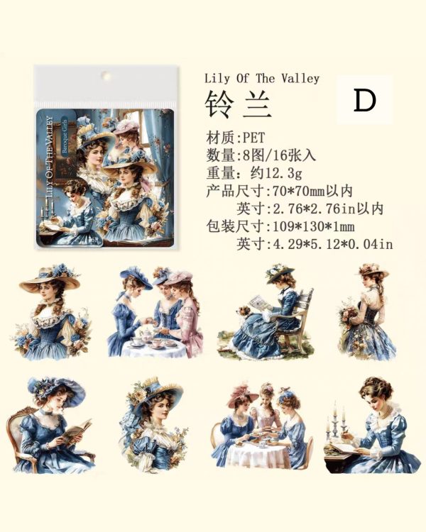 استیکر Baroque girls - Image 11