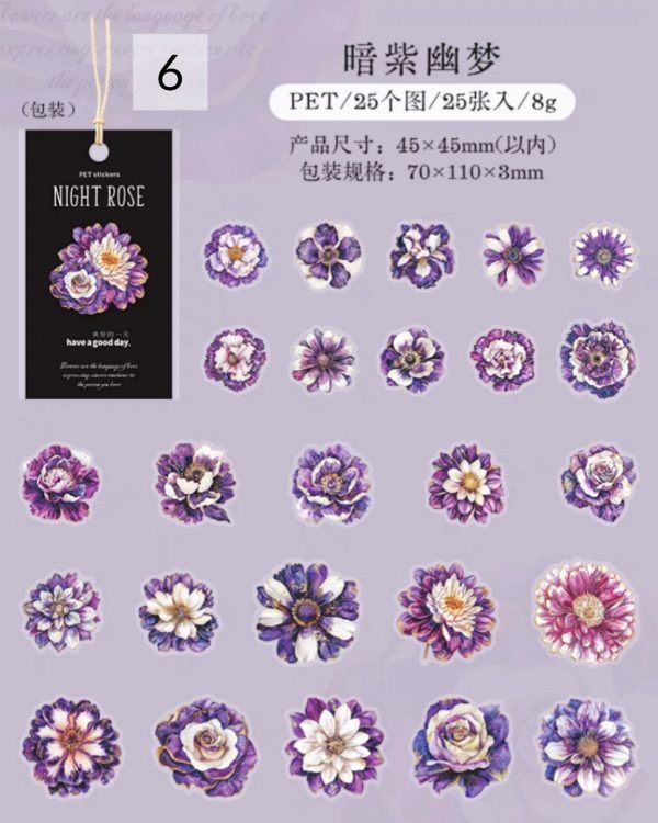 استیکر Night  rose - Image 17