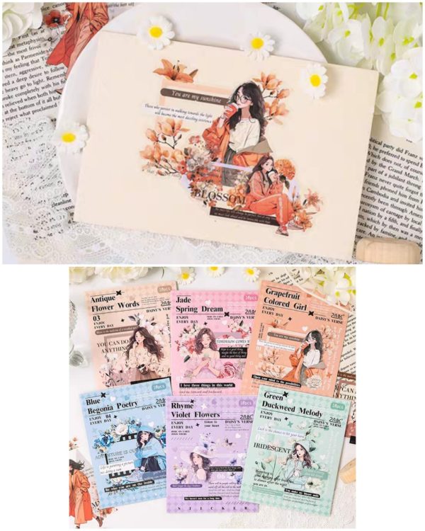 استیکر میکس آرت Daisy's language poetry - Image 8