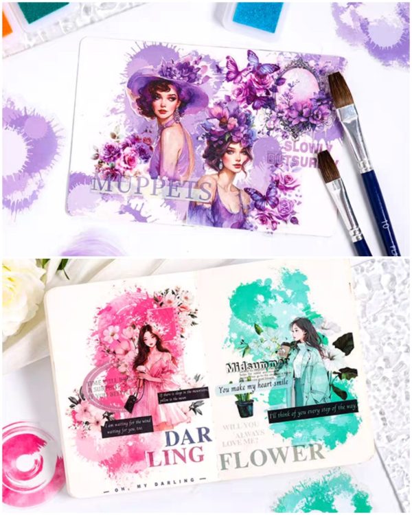 استیکر Watercolor dreamland - Image 7