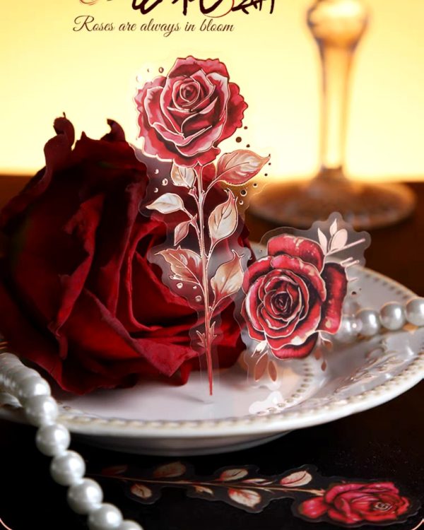 استیکر Roses are always in bloom - Image 3