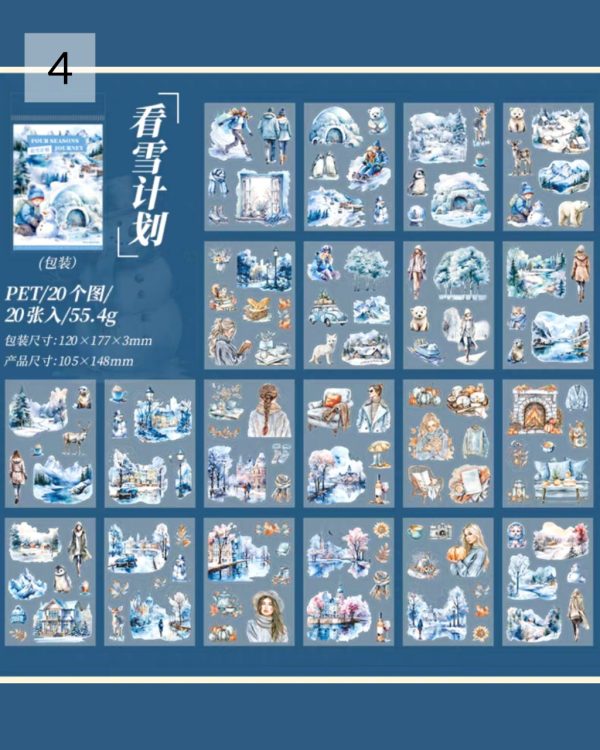 دفترچه استیکر Four seasons journey - Image 16