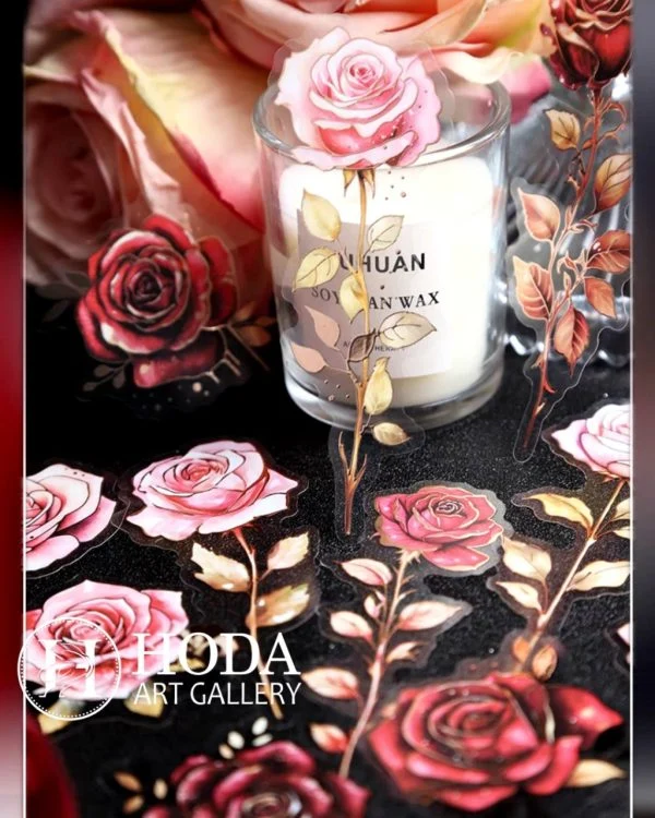 استیکر Roses are always in bloom - تصویر 16