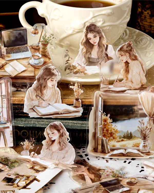 استیکر Handheld woman's catalog - Image 2