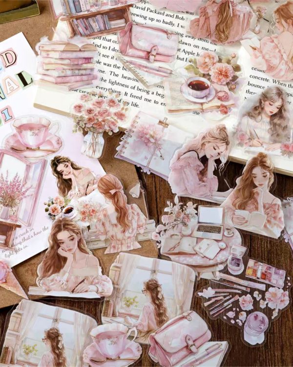 استیکر Handheld woman's catalog - Image 3