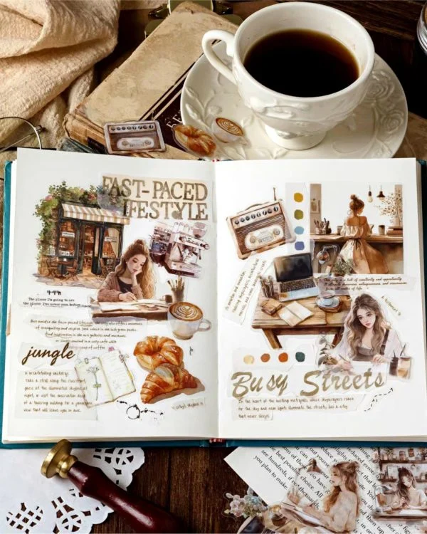 استیکر Handheld woman's catalog - تصویر 4