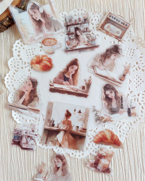 استیکر Handheld woman's catalog - Image 9