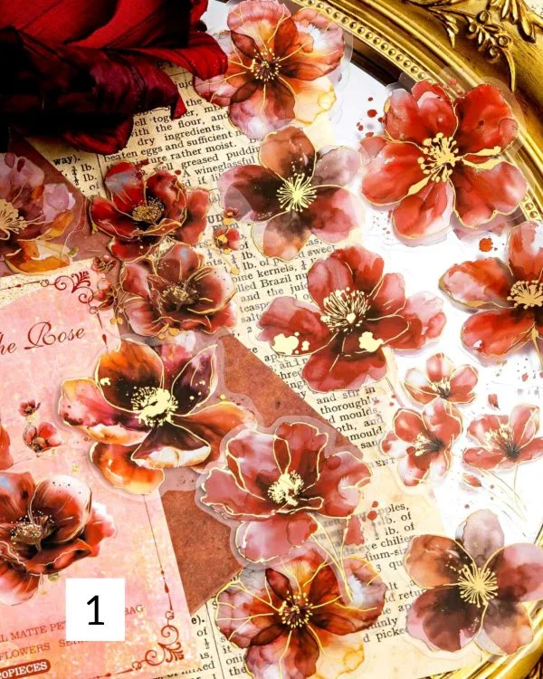 استیکر The poetry series of flowers - تصویر 6