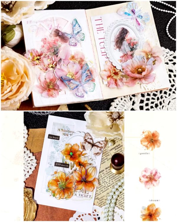 استیکر The poetry series of flowers - Image 4