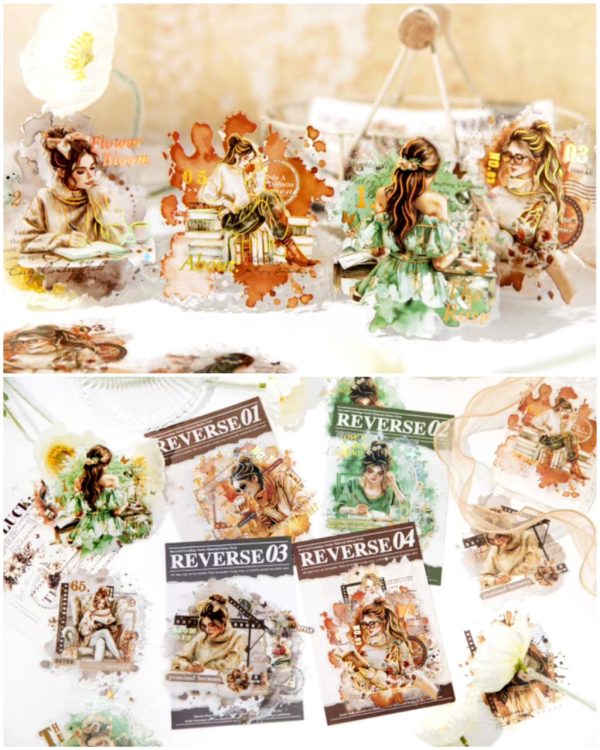 استیکر طلاکوب Greetings backwards - Image 4