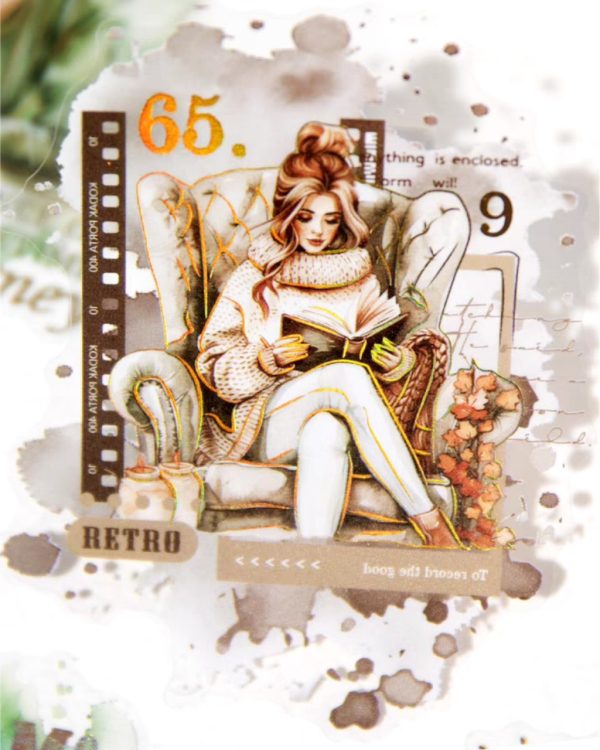 استیکر طلاکوب Greetings backwards - Image 7