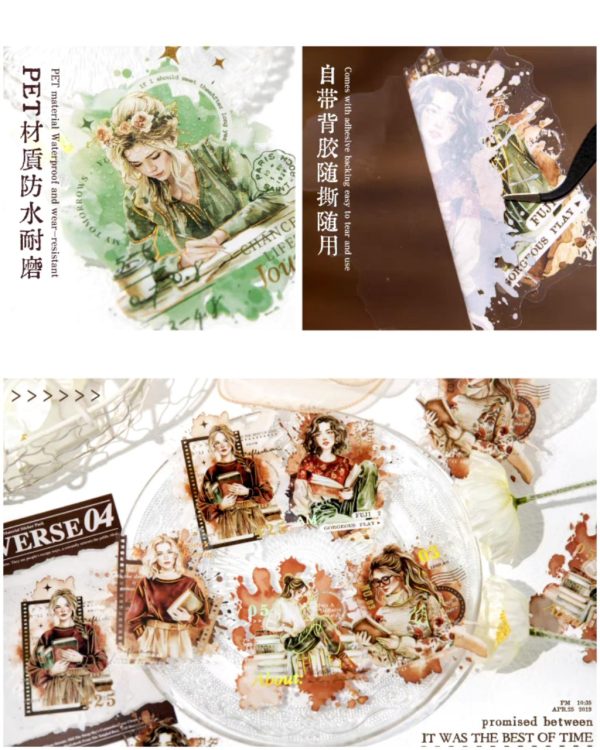 استیکر طلاکوب Greetings backwards - Image 8